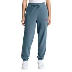 PUMA Womens Fleece Jogger Sweatpants Blue Pockets Small 1888605